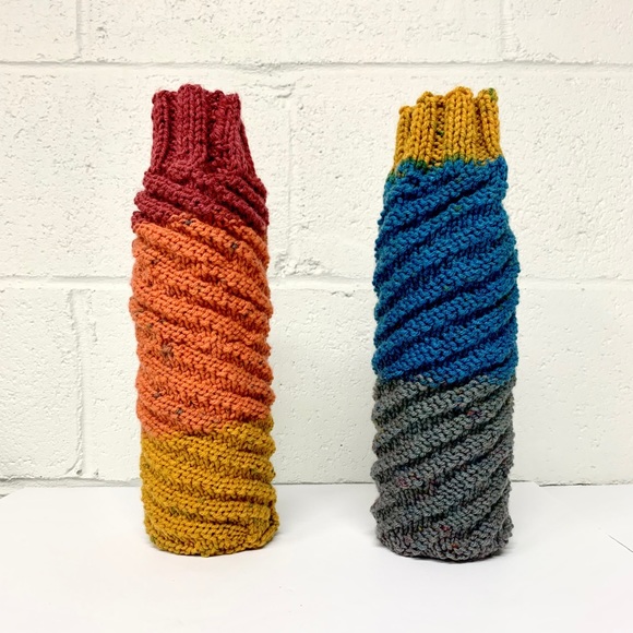 Handknit bottle cozies.  B2 - Picture 3 of 5